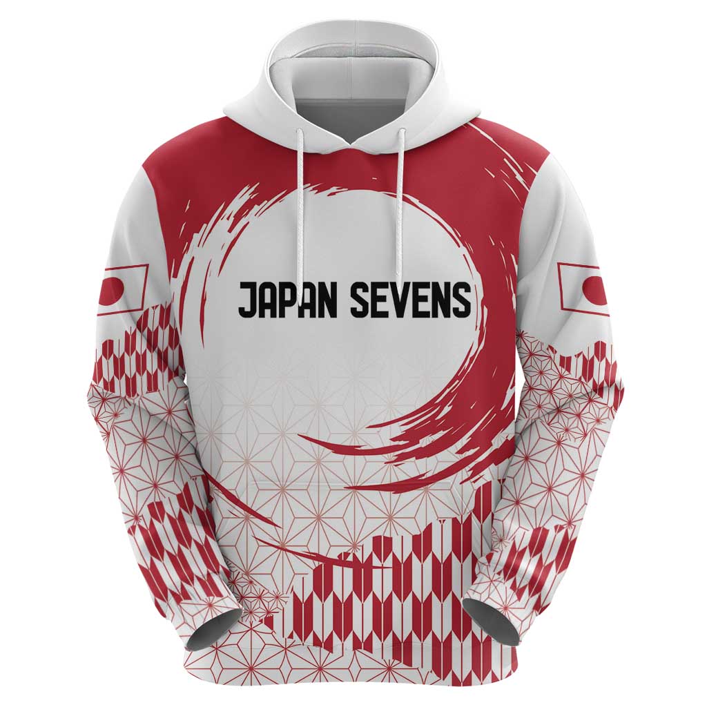 Custom Japan Sevens Hoodie Japanese Rising Sun with Hemp Leaf Pattern - Wonder Print Shop