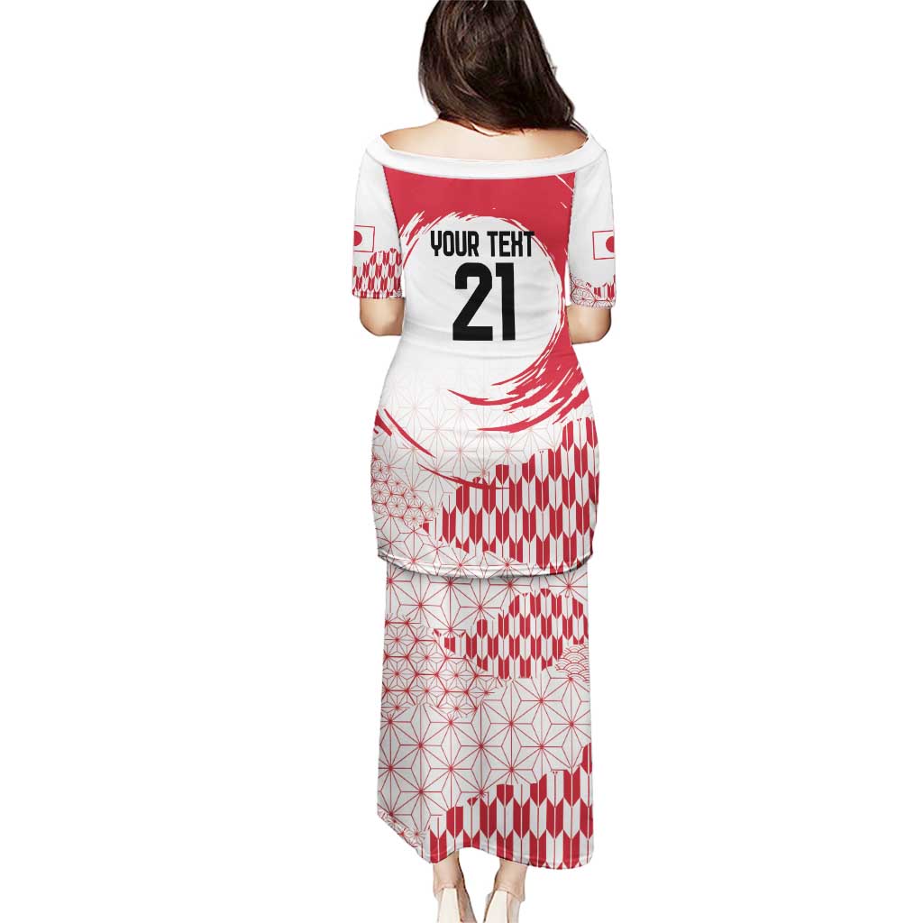 Custom Japan Sevens Puletasi Japanese Rising Sun with Hemp Leaf Pattern - Wonder Print Shop