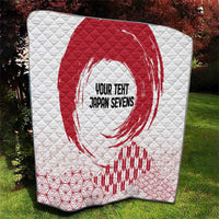 Custom Japan Sevens Quilt Japanese Rising Sun with Hemp Leaf Pattern - Wonder Print Shop