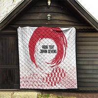 Custom Japan Sevens Quilt Japanese Rising Sun with Hemp Leaf Pattern - Wonder Print Shop