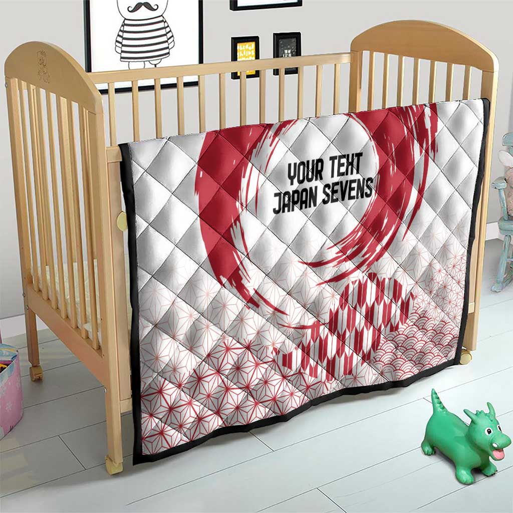 Custom Japan Sevens Quilt Japanese Rising Sun with Hemp Leaf Pattern - Wonder Print Shop