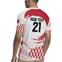 Custom Japan Sevens Rugby Jersey Japanese Rising Sun with Hemp Leaf Pattern - Wonder Print Shop