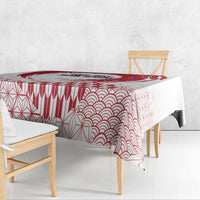 Custom Japan Sevens Tablecloth Japanese Rising Sun with Hemp Leaf Pattern - Wonder Print Shop