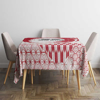 Custom Japan Sevens Tablecloth Japanese Rising Sun with Hemp Leaf Pattern - Wonder Print Shop
