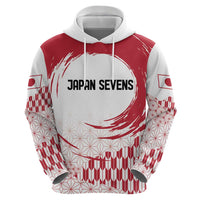 Custom Japan Sevens Zip Hoodie Japanese Rising Sun with Hemp Leaf Pattern - Wonder Print Shop