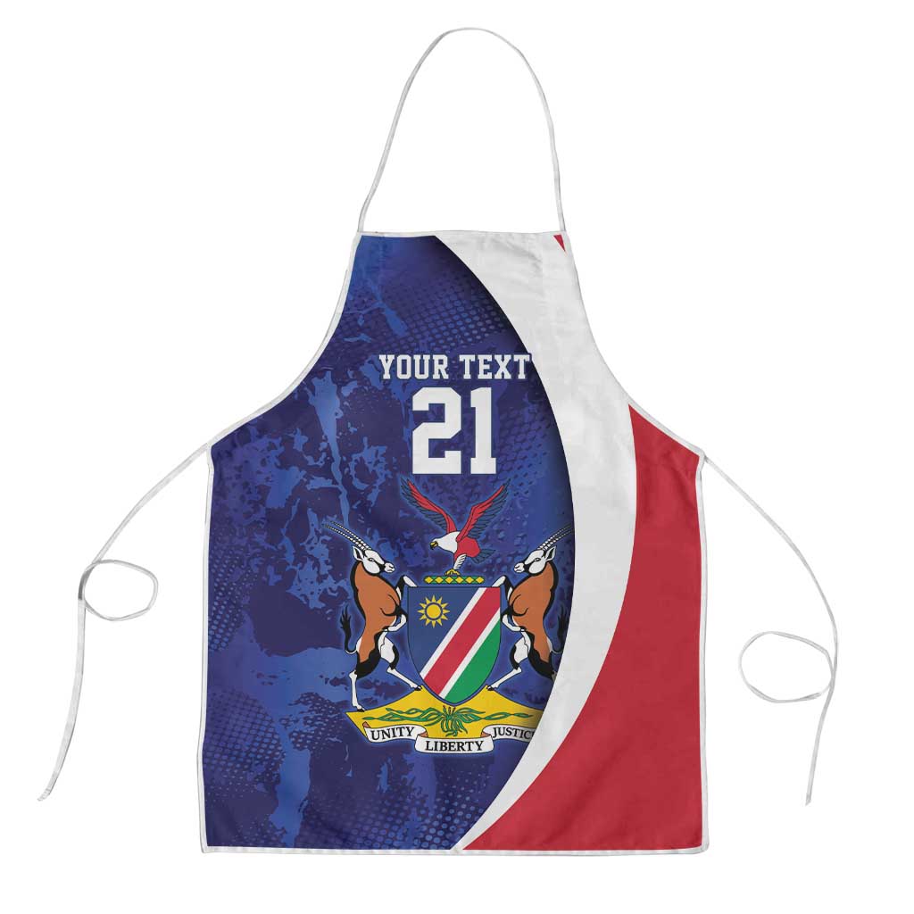 Namibia Cricket Custom Apron Coat of arms Namibian Pattern - Wonder Print Shop