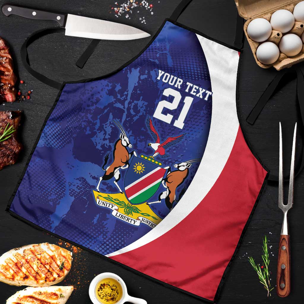 Namibia Cricket Custom Apron Coat of arms Namibian Pattern - Wonder Print Shop