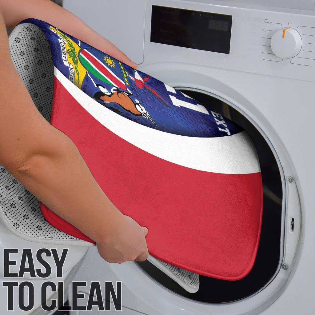 Namibia Cricket Custom Bathroom Set Coat of arms Namibian Pattern - Wonder Print Shop