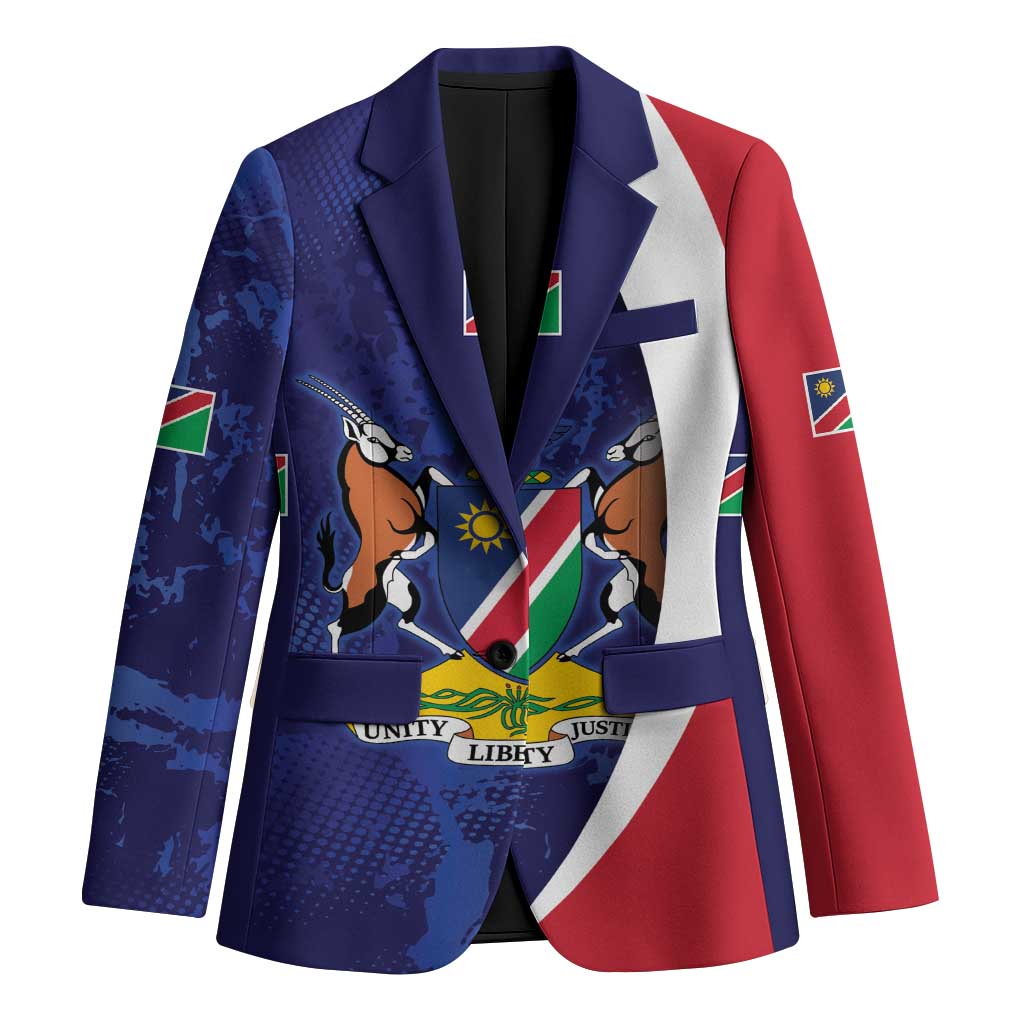 Namibia Cricket Custom Blazer Coat of arms Namibian Pattern - Wonder Print Shop
