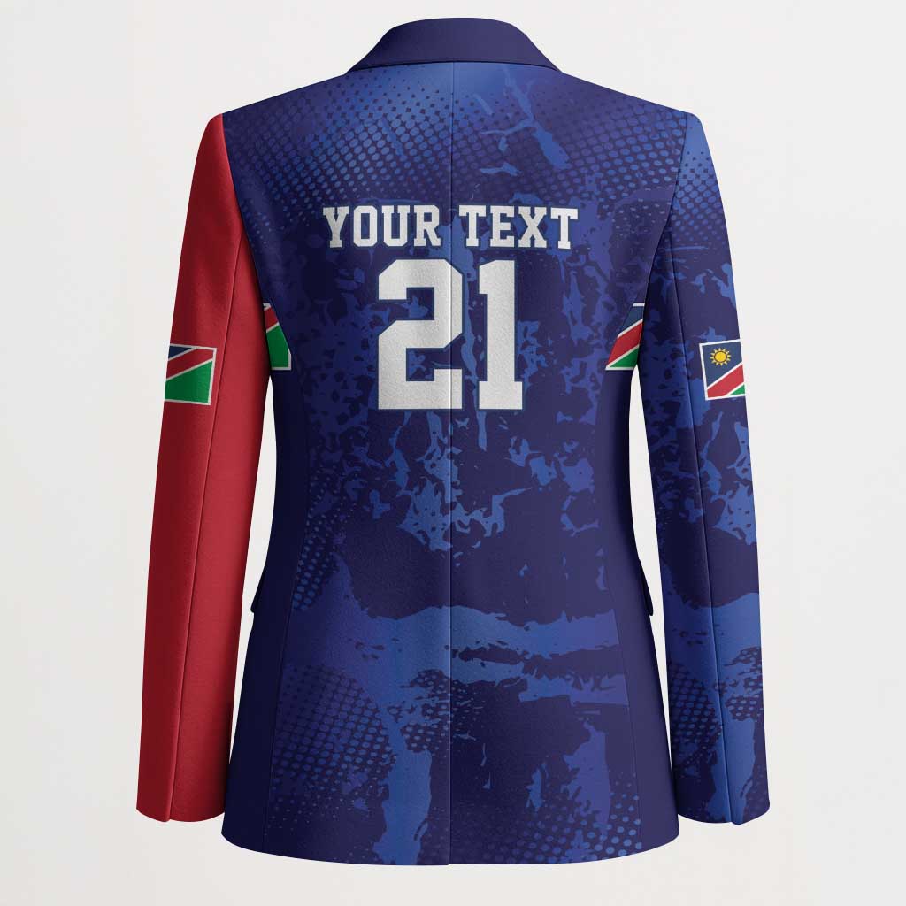 Namibia Cricket Custom Blazer Coat of arms Namibian Pattern - Wonder Print Shop