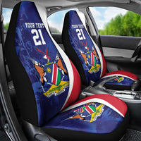 Namibia Cricket Custom Car Seat Cover Coat of arms Namibian Pattern - Wonder Print Shop