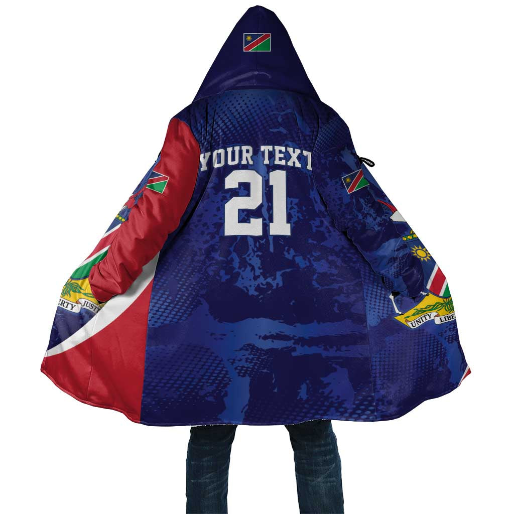 Namibia Cricket Custom Cloak Coat of arms Namibian Pattern - Wonder Print Shop