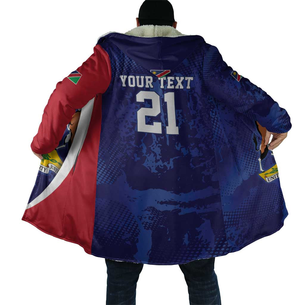 Namibia Cricket Custom Cloak Coat of arms Namibian Pattern - Wonder Print Shop