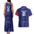 Namibia Cricket Custom Couples Matching Tank Maxi Dress and Hawaiian Shirt Coat of arms Namibian Pattern - Wonder Print Shop