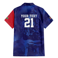 Namibia Cricket Custom Family Matching Mermaid Dress and Hawaiian Shirt Coat of arms Namibian Pattern - Wonder Print Shop