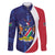 Namibia Cricket Custom Family Matching Mermaid Dress and Hawaiian Shirt Coat of arms Namibian Pattern - Wonder Print Shop