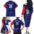 Namibia Cricket Custom Family Matching Off The Shoulder Long Sleeve Dress and Hawaiian Shirt Coat of arms Namibian Pattern - Wonder Print Shop