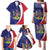Namibia Cricket Custom Family Matching Puletasi and Hawaiian Shirt Coat of arms Namibian Pattern - Wonder Print Shop