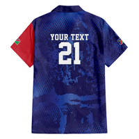 Namibia Cricket Custom Family Matching Puletasi and Hawaiian Shirt Coat of arms Namibian Pattern - Wonder Print Shop