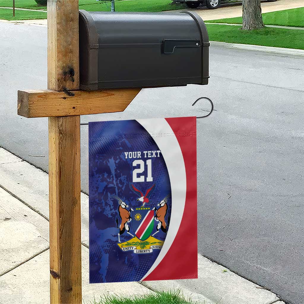 Namibia Cricket Custom Garden Flag Coat of arms Namibian Pattern - Wonder Print Shop