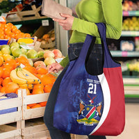 Namibia Cricket Custom Grocery Bag Coat of arms Namibian Pattern - Wonder Print Shop