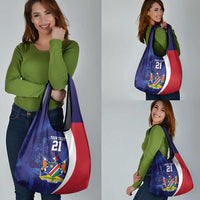 Namibia Cricket Custom Grocery Bag Coat of arms Namibian Pattern - Wonder Print Shop