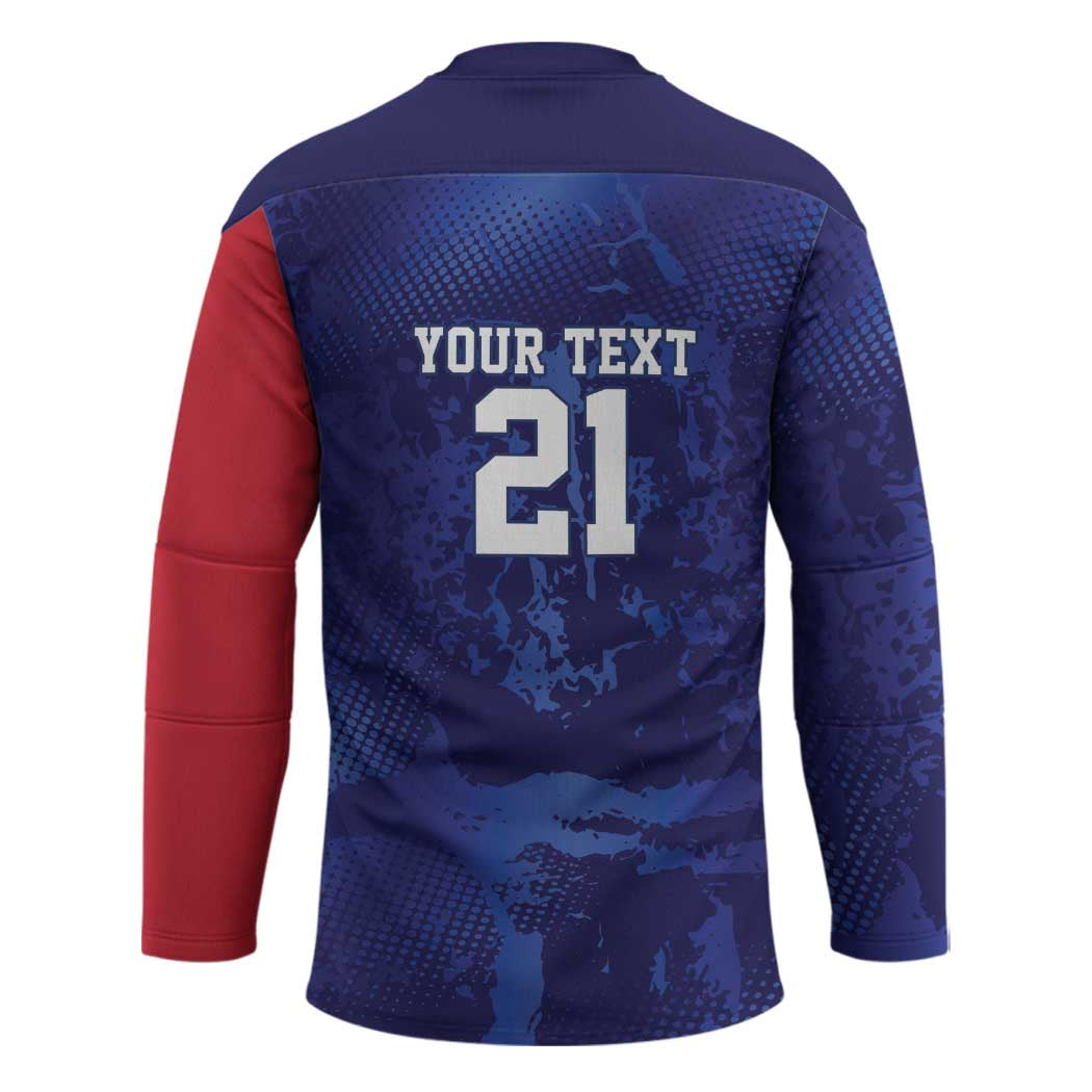 Namibia Cricket Custom Hockey Jersey Coat of arms Namibian Pattern - Wonder Print Shop