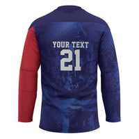 Namibia Cricket Custom Hockey Jersey Coat of arms Namibian Pattern - Wonder Print Shop