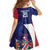 Namibia Cricket Custom Kid Short Sleeve Dress Coat of arms Namibian Pattern - Wonder Print Shop