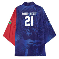 Namibia Cricket Custom Kimono Coat of arms Namibian Pattern - Wonder Print Shop