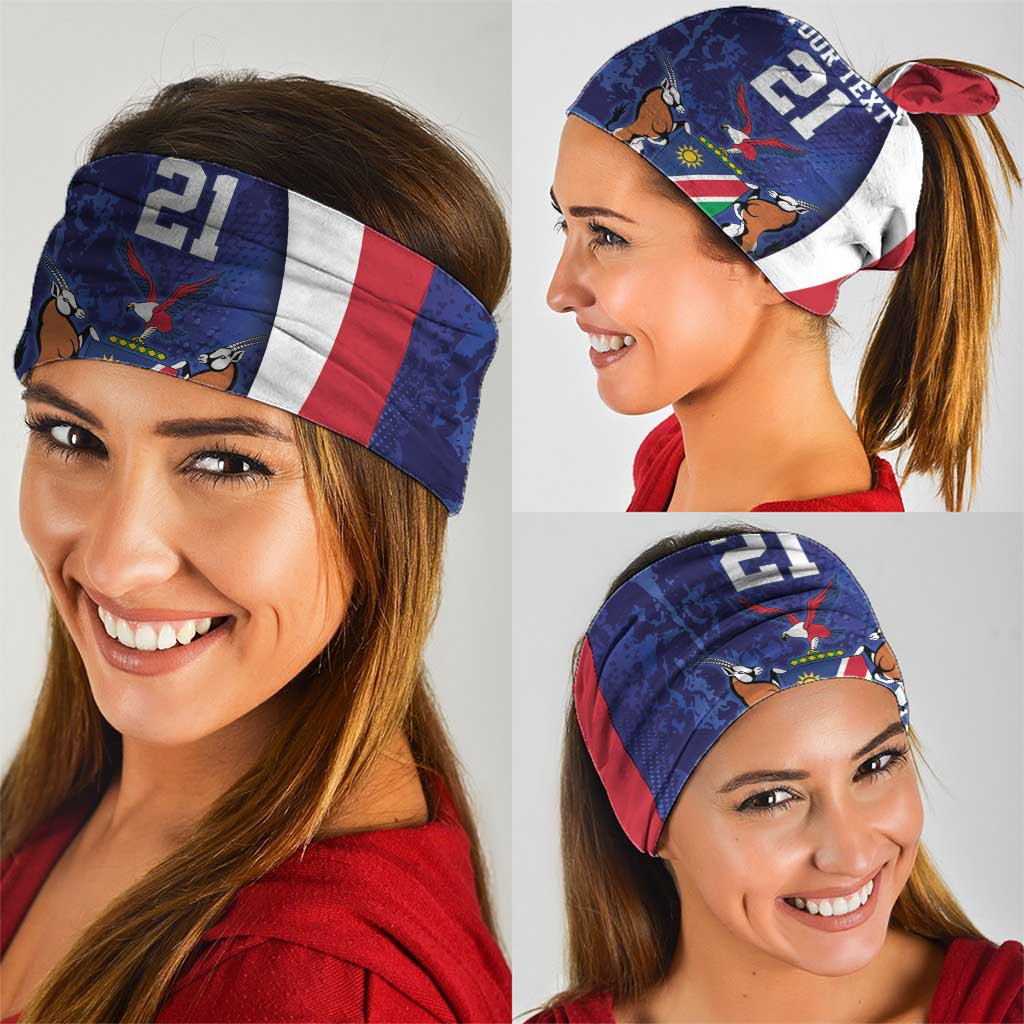 Namibia Cricket Custom Neck Gaiter Coat of arms Namibian Pattern - Wonder Print Shop