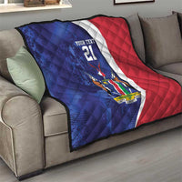 Namibia Cricket Custom Quilt Coat of arms Namibian Pattern - Wonder Print Shop