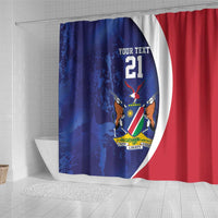 Namibia Cricket Custom Shower Curtain Coat of arms Namibian Pattern - Wonder Print Shop