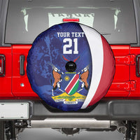 Namibia Cricket Custom Spare Tire Cover Coat of arms Namibian Pattern - Wonder Print Shop