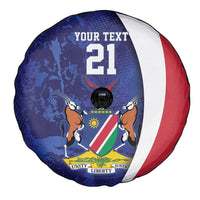 Namibia Cricket Custom Spare Tire Cover Coat of arms Namibian Pattern - Wonder Print Shop