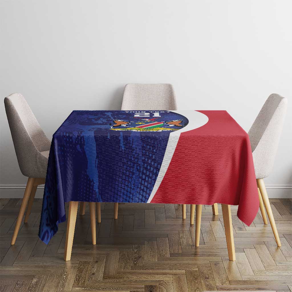 Namibia Cricket Custom Tablecloth Coat of arms Namibian Pattern - Wonder Print Shop