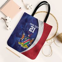 Namibia Cricket Custom Tote Bag Coat of arms Namibian Pattern - Wonder Print Shop