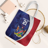 Namibia Cricket Custom Tote Bag Coat of arms Namibian Pattern - Wonder Print Shop