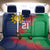 Namibia Cricket Custom Back Car Seat Cover Namibian Gold Sun Flag Motif - Wonder Print Shop