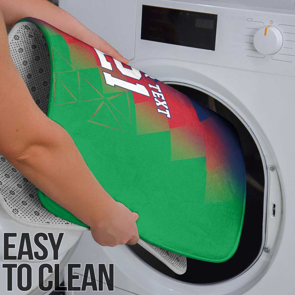 Namibia Cricket Custom Bathroom Set Namibian Gold Sun Flag Motif - Wonder Print Shop