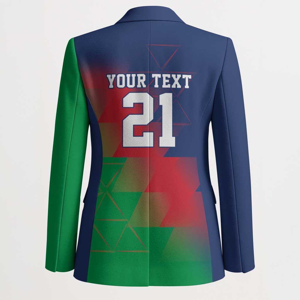Namibia Cricket Custom Blazer Namibian Gold Sun Flag Motif - Wonder Print Shop