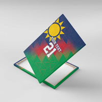 Namibia Cricket Custom Canvas Wall Art Namibian Gold Sun Flag Motif - Wonder Print Shop