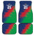 Namibia Cricket Custom Car Mats Namibian Gold Sun Flag Motif - Wonder Print Shop