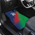 Namibia Cricket Custom Car Mats Namibian Gold Sun Flag Motif - Wonder Print Shop