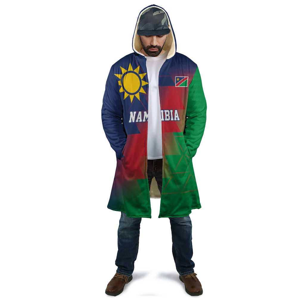 Namibia Cricket Custom Cloak Namibian Gold Sun Flag Motif - Wonder Print Shop