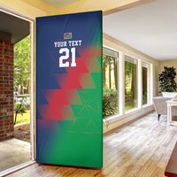 Namibia Cricket Custom Door Cover Namibian Gold Sun Flag Motif - Wonder Print Shop