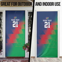 Namibia Cricket Custom Door Cover Namibian Gold Sun Flag Motif - Wonder Print Shop