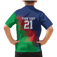 Namibia Cricket Custom Family Matching Mermaid Dress and Hawaiian Shirt Namibian Gold Sun Flag Motif - Wonder Print Shop