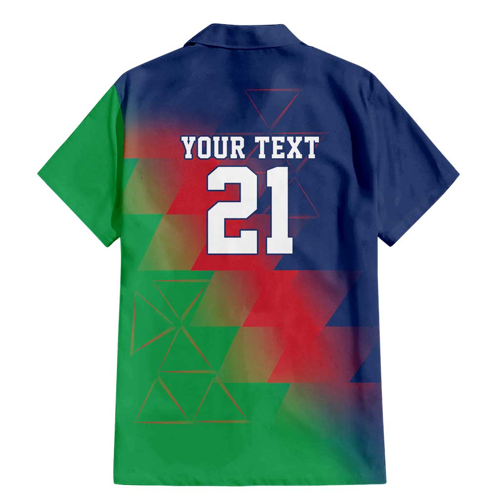 Namibia Cricket Custom Family Matching Mermaid Dress and Hawaiian Shirt Namibian Gold Sun Flag Motif - Wonder Print Shop