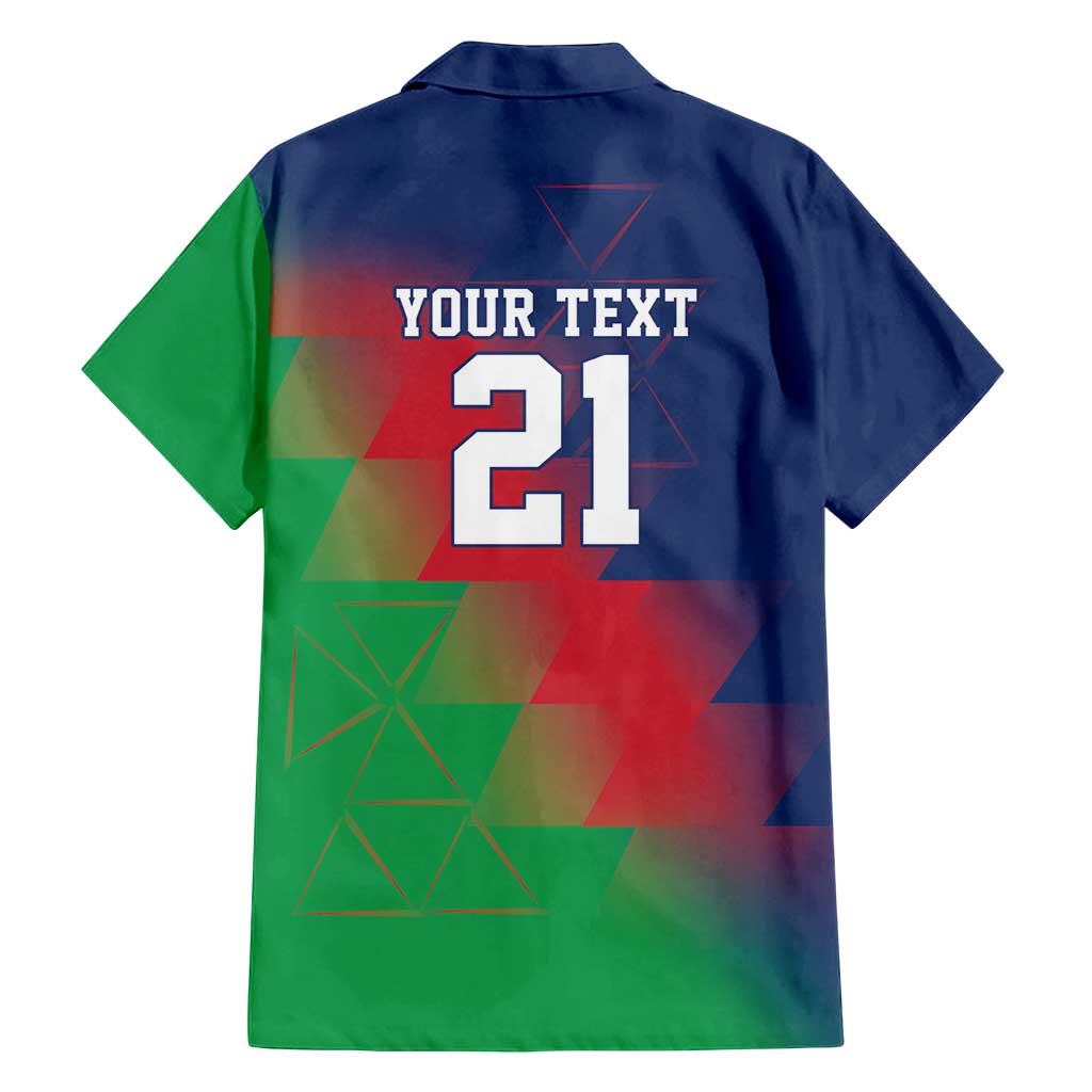 Namibia Cricket Custom Family Matching Off Shoulder Maxi Dress and Hawaiian Shirt Namibian Gold Sun Flag Motif - Wonder Print Shop